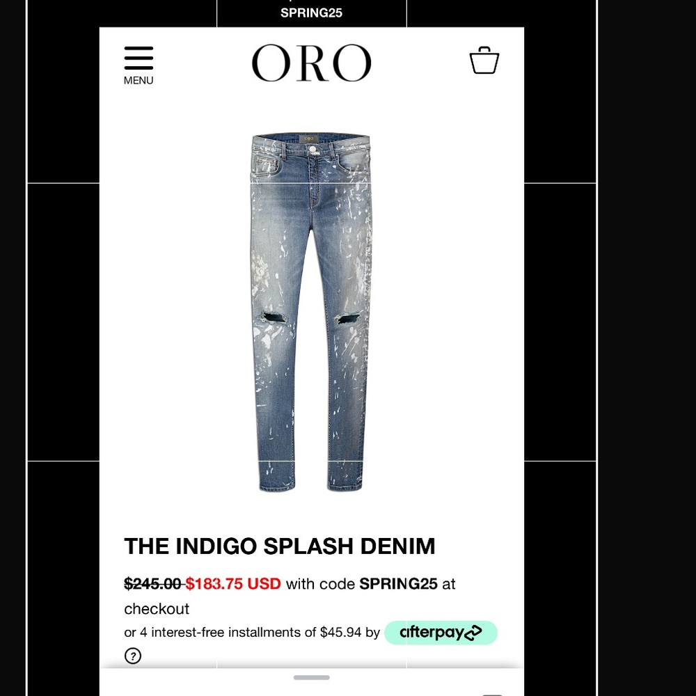 Men’s ORO Los Angelos vintage jeans